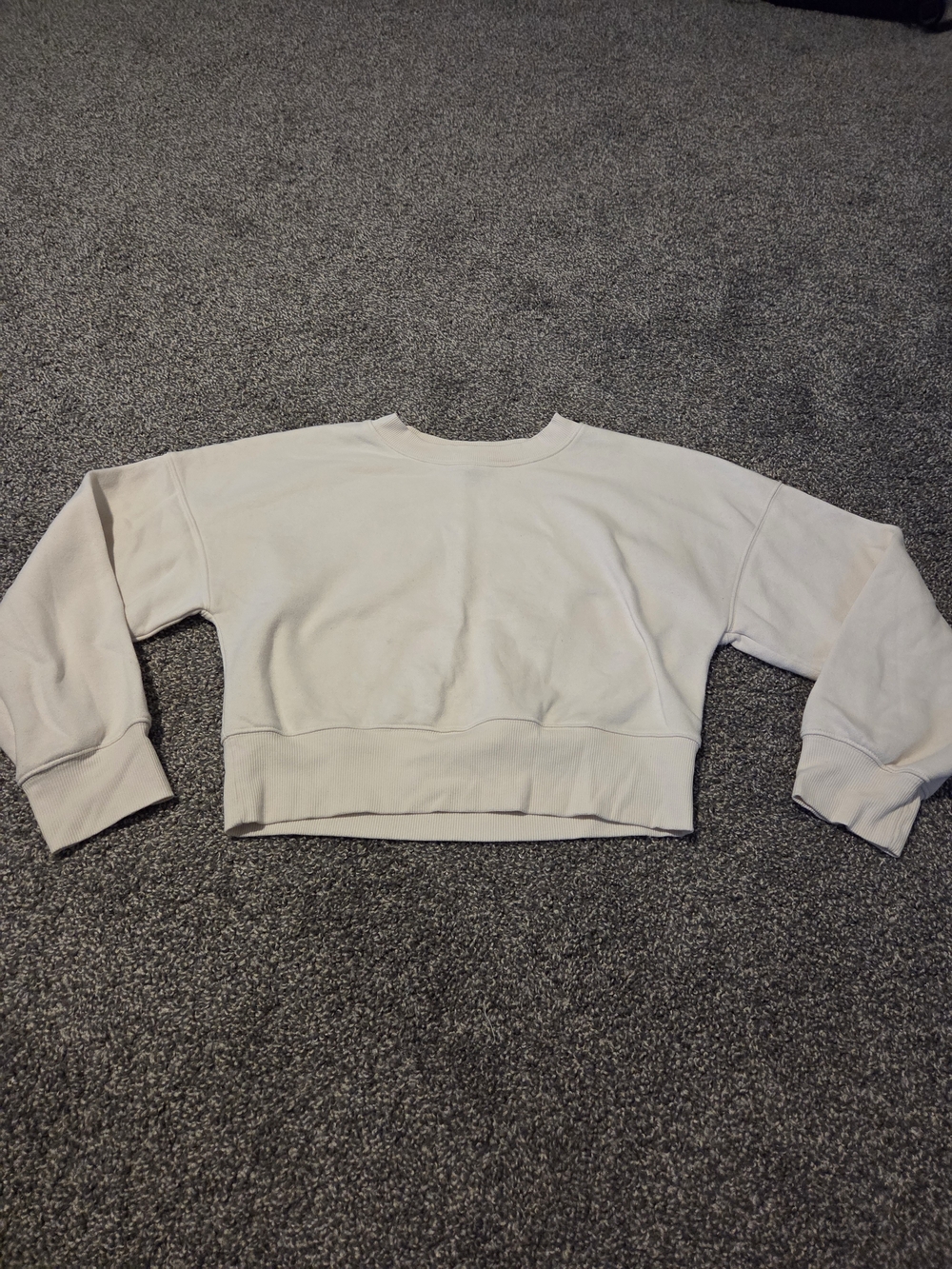 wild fable Cropped Crewneck Sweatshirt - Cream